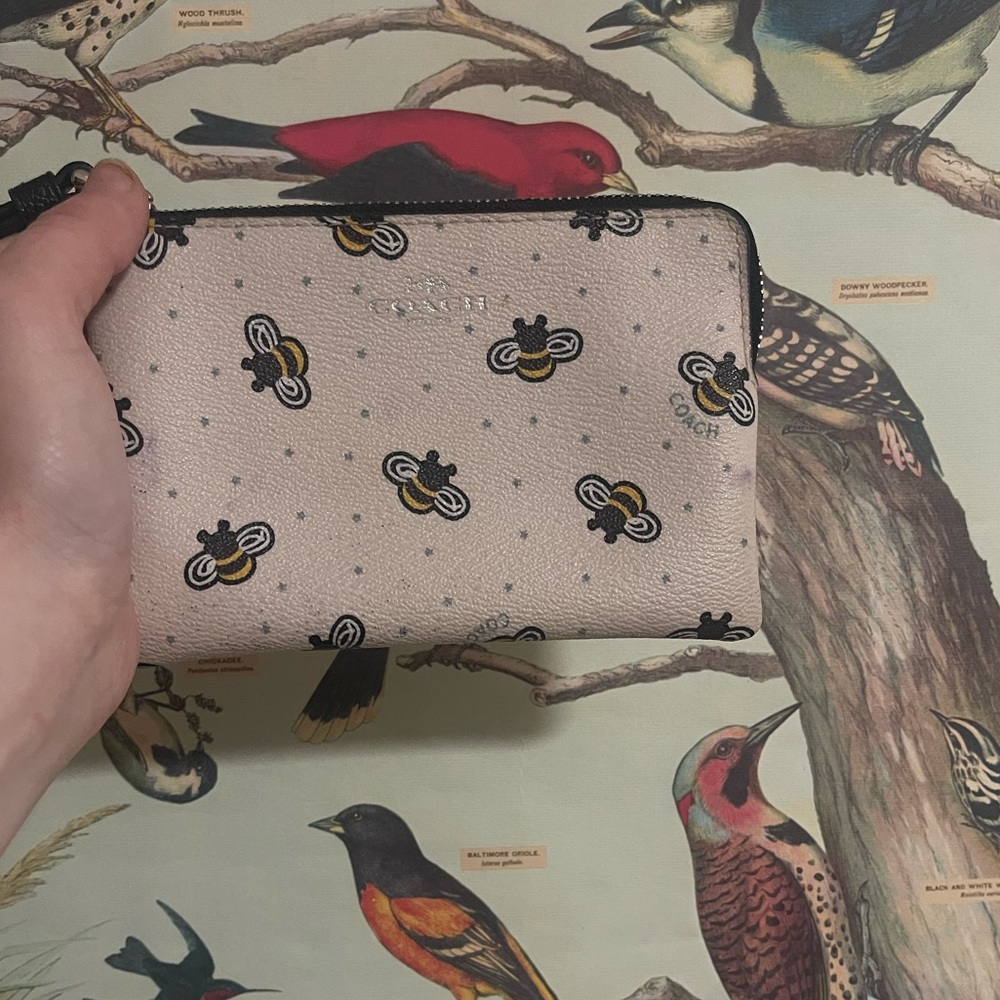 Coach Bumble Bee Wristlet